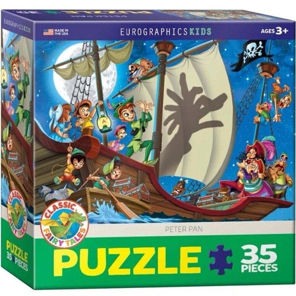 Peter Pant Puzzle Eurographics 35 Piece Classic Fairy Tales 10" X 13"